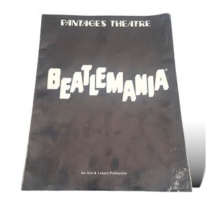 Beatlemania Pantages Theatre 1978 Program
